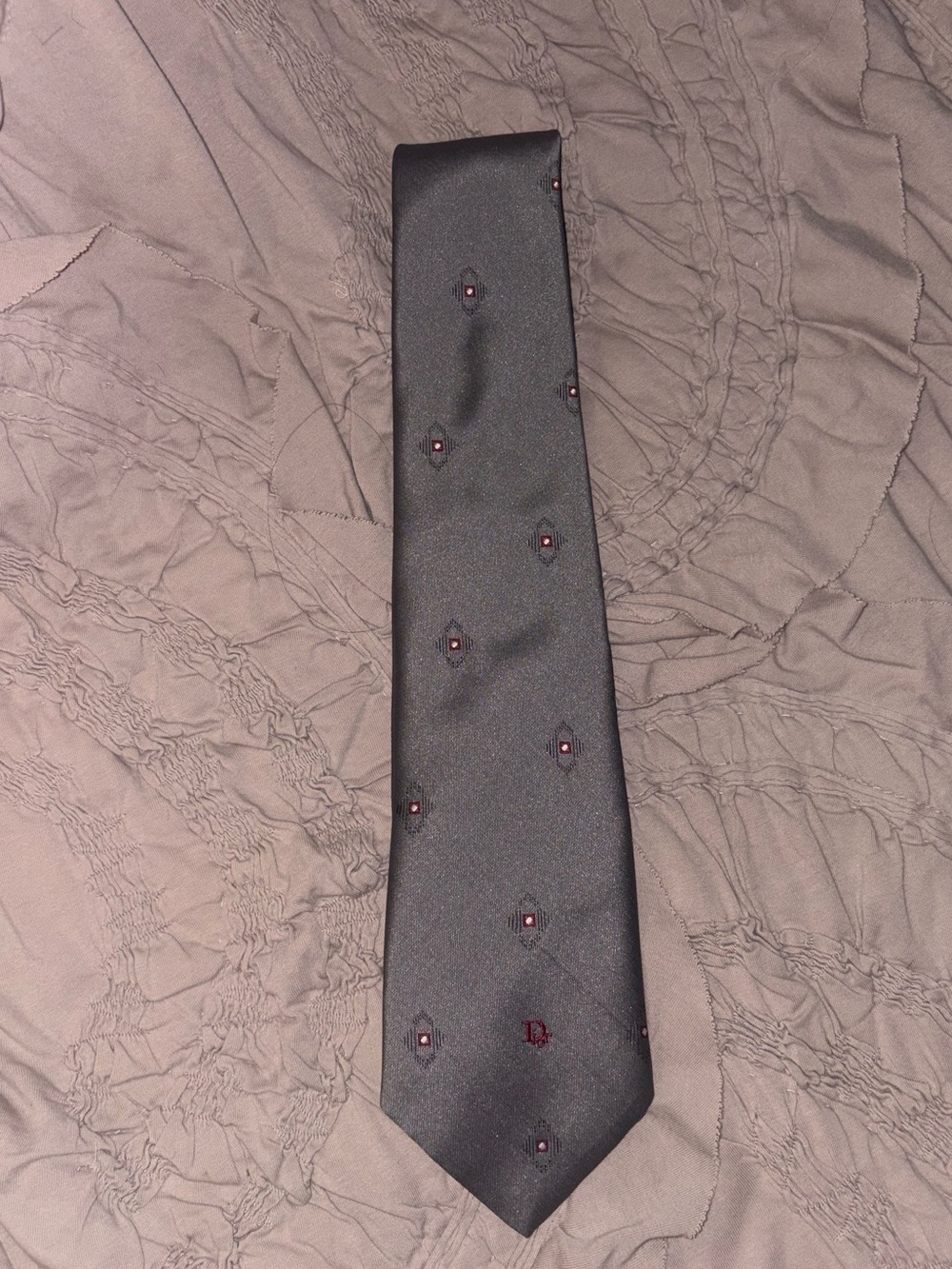 👔Vintage👔Christian Dior Monsieur gray necktie